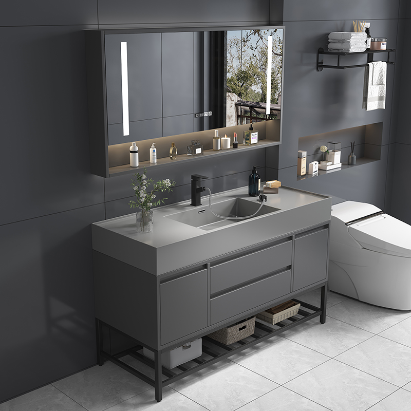 Home Bathroom Vanity Combo - الفاخرة العناية بالبشرة خزانة حمام منظم