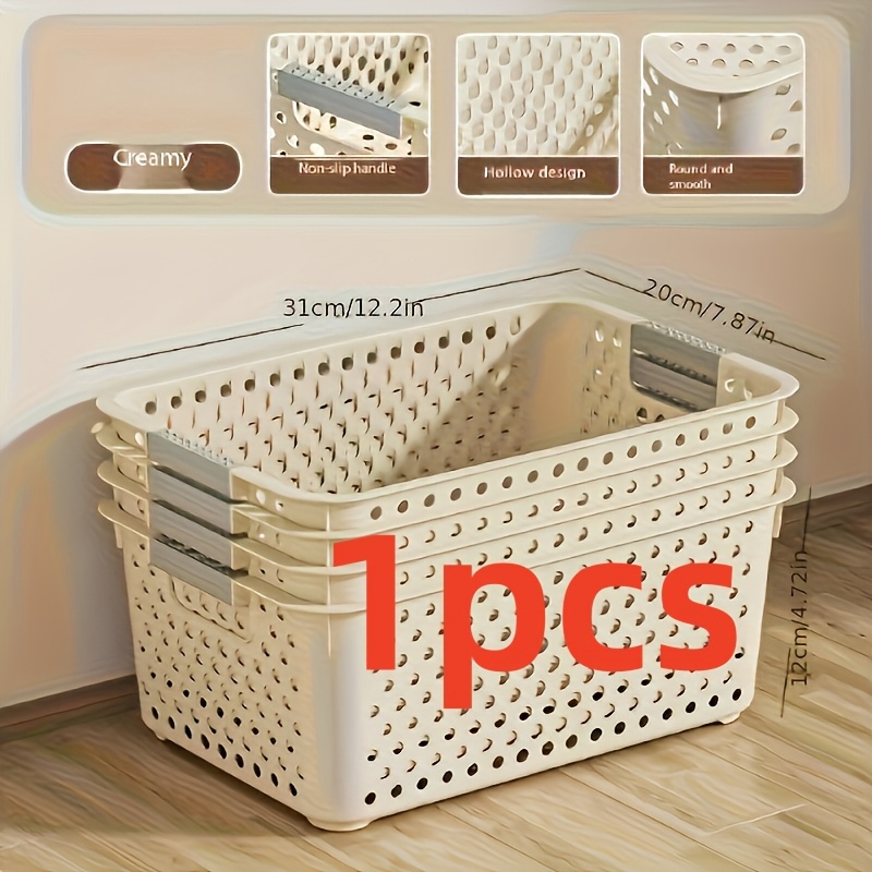 Home Edit Bathroom Storage - صندوق تخزين بلاستيكي كبير السعة بتصميم