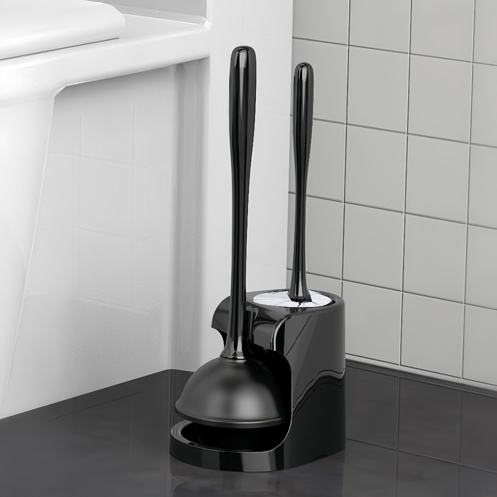 Plunger Toilet - مجموعة فرشاة ومضخة تنظيف المرحاض مع