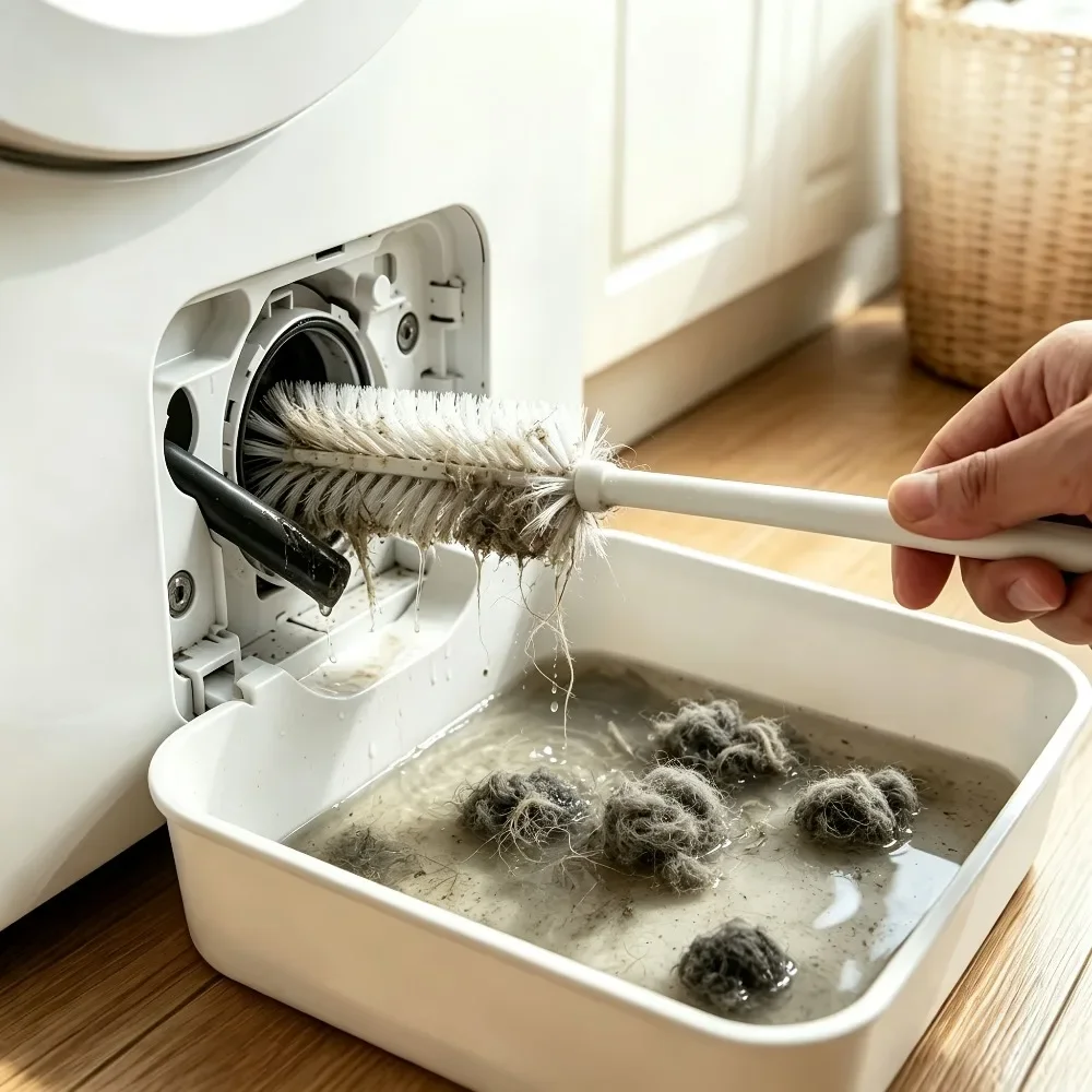 Home Essentials Bathroom Storage - صينية وقاعدة عالمية لغسالة الملابس، وفرشاة،