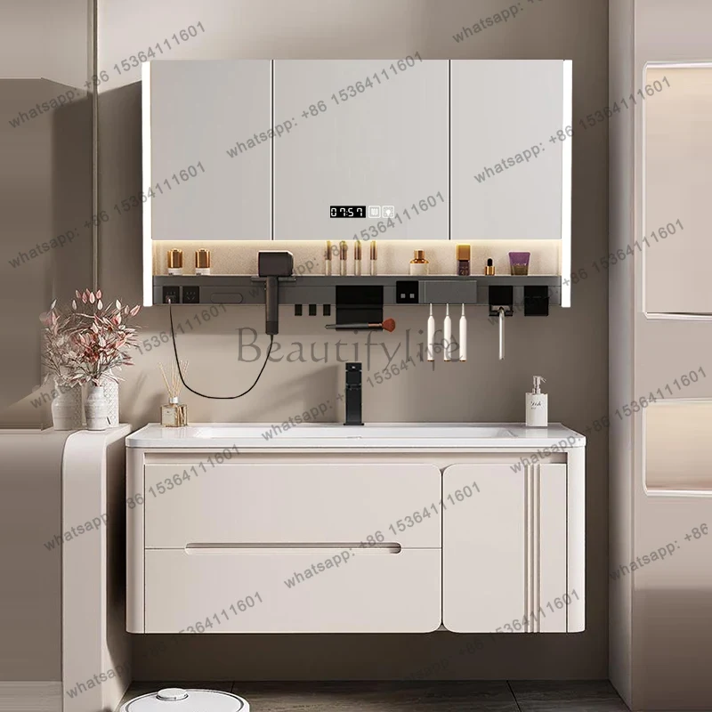 Home Bathroom Vanity Combo - LJY خزانة حمام عصرية مع حوض