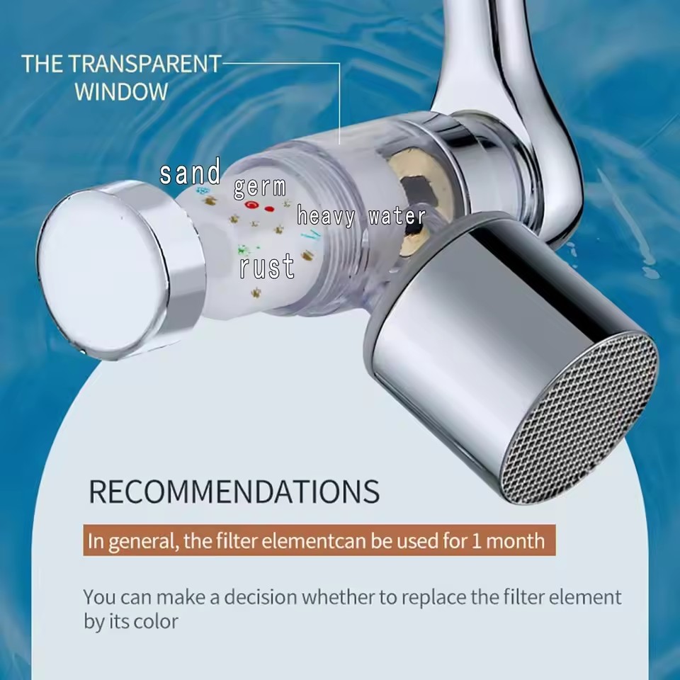 موسع صنبور معدني عالمي مع فلتر - مراجعة Basin Mixer Tap وسعره