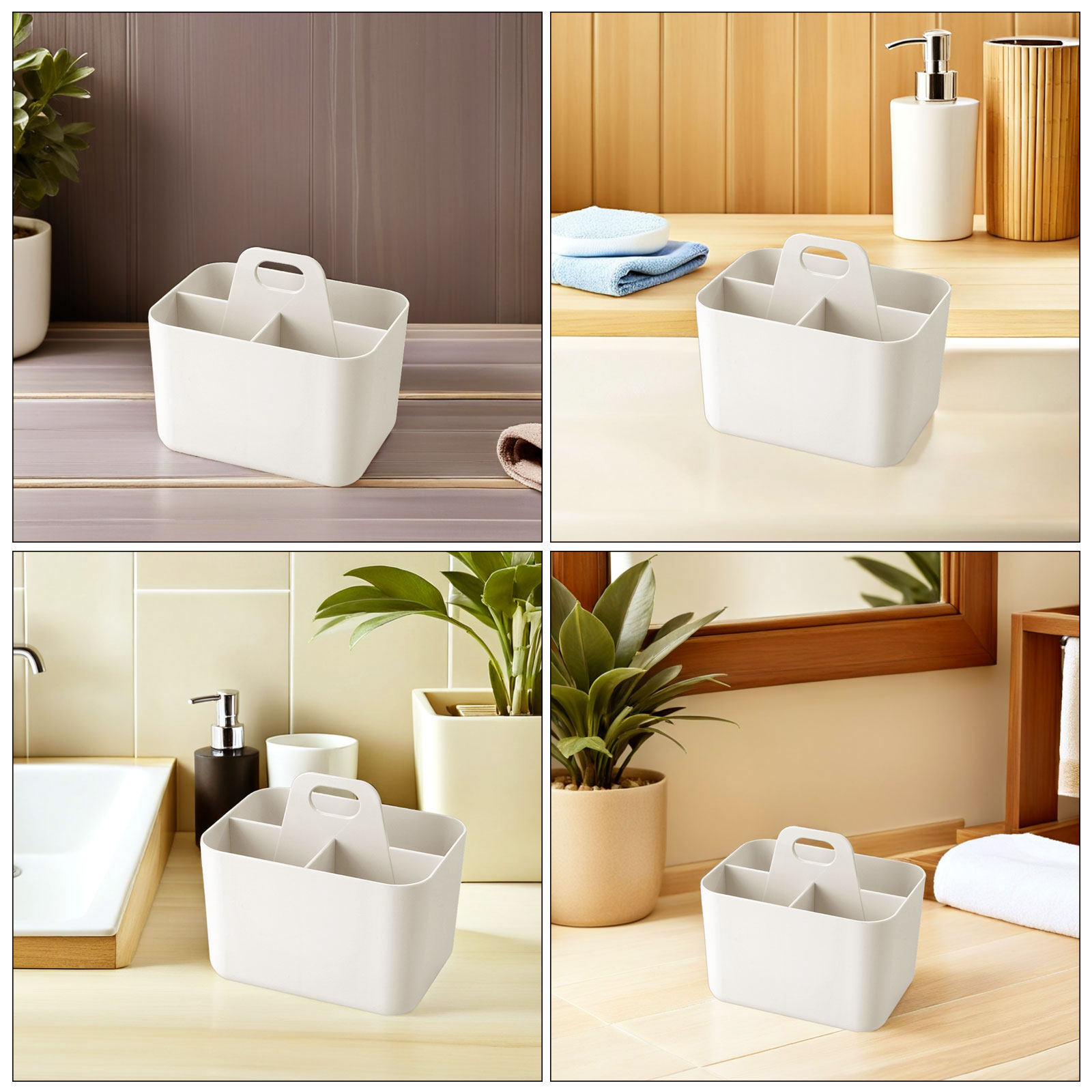 سلة تخزين للحمام، منظم محمول ب - مراجعة Home Bathroom Organizer وسعره