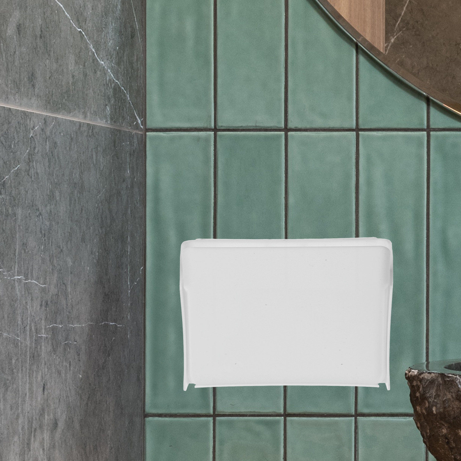 صندوق تخزين قابل للطي يُثبت عل - مراجعة Home Essentials Bathroom Storage وسعره