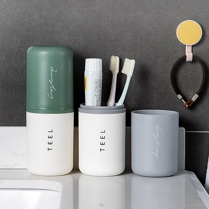 حامل فرشاة أسنان محمول ، ملحقا - مراجعة Home Edit Bathroom Storage وسعره