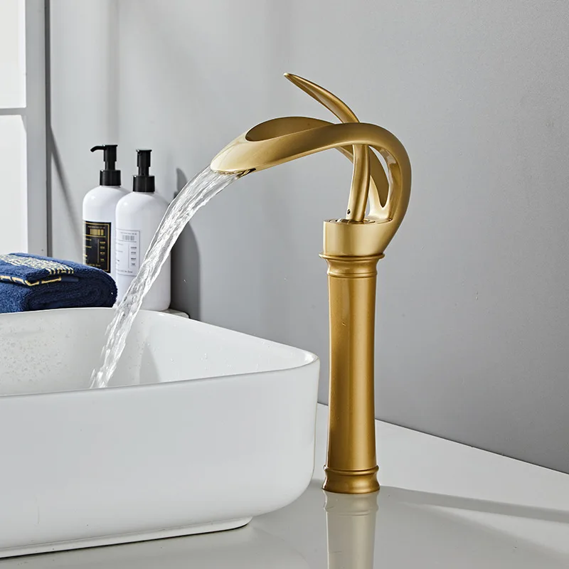 # صنبور حمام نحاسي ذهبي، صنبور - مراجعة Basin Mixer Tap وسعره