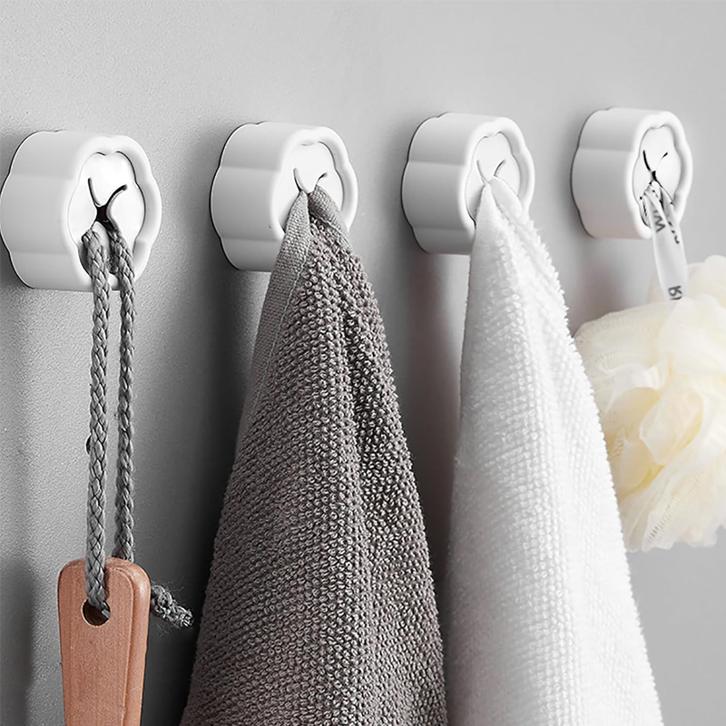 6 قطع حامل مناشف ذاتي اللصق بد - مراجعة Home Edit Bathroom Storage وسعره