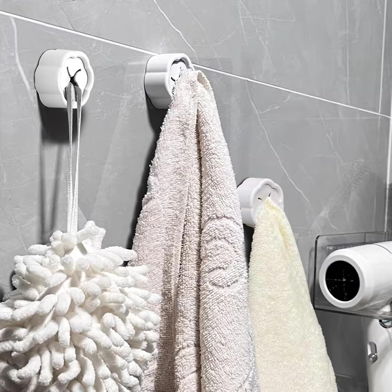 6 قطع حامل مناشف ذاتي اللصق بد - مراجعة Home Edit Bathroom Storage وسعره