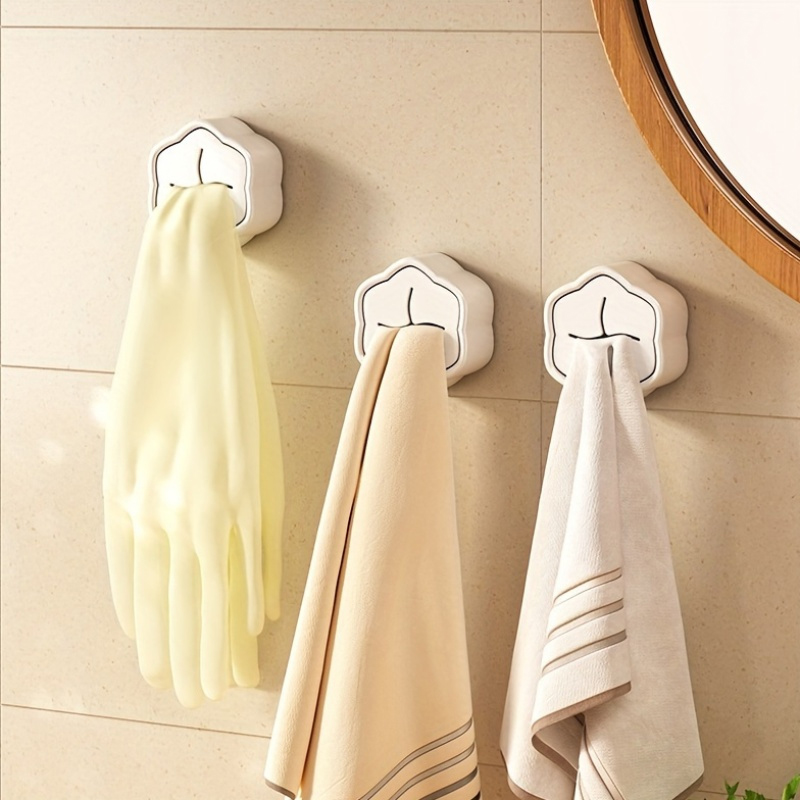 6 قطع حامل مناشف ذاتي اللصق بد - مراجعة Home Edit Bathroom Storage وسعره