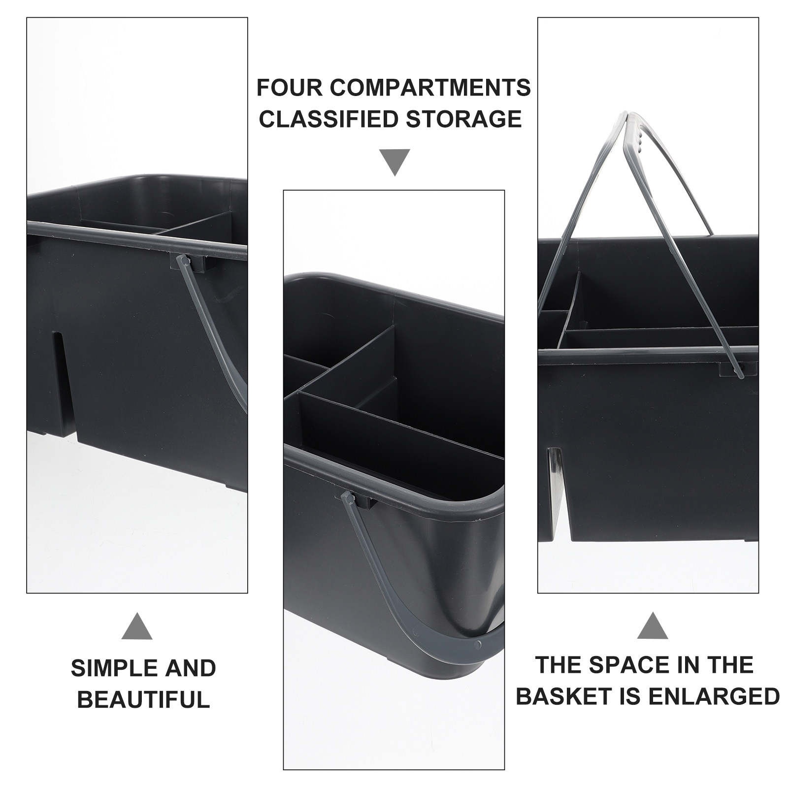 سلة تخزين بأربعة أقسام، مصنوعة - مراجعة Home Essentials Bathroom Storage وسعره