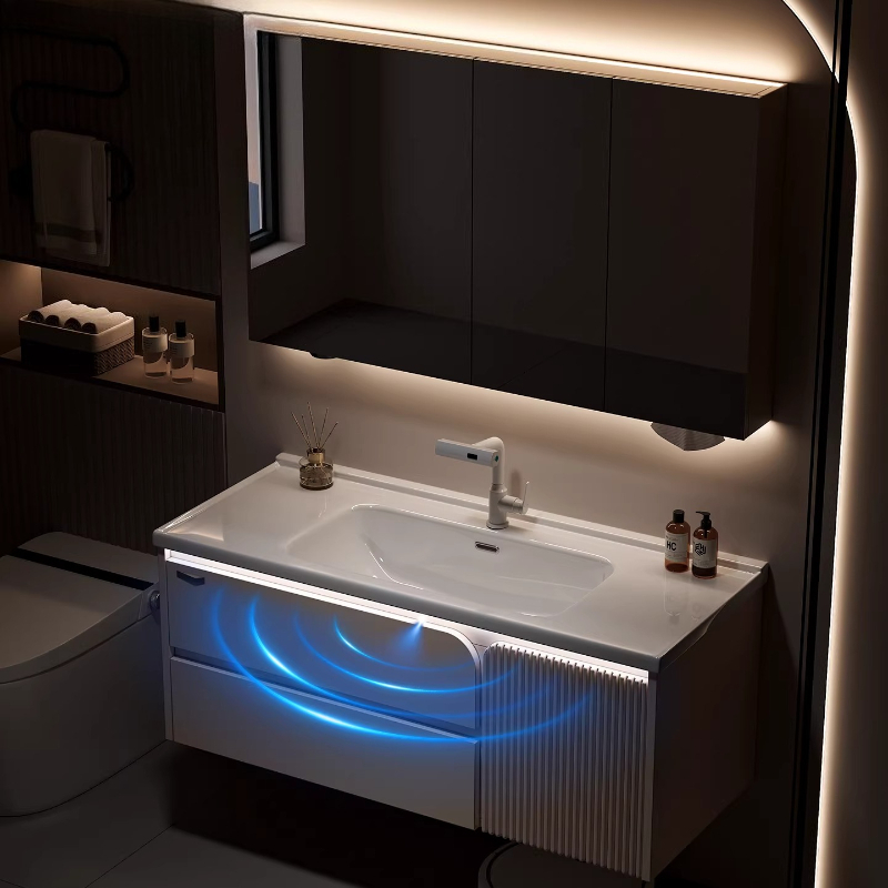 # خزانة حمام سيراميك مدمجة مع  - مراجعة Home Bathroom Vanity Combo وسعره