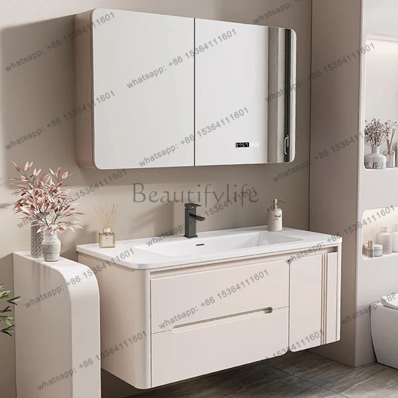LJY خزانة حمام عصرية مع حوض سي - مراجعة Home Bathroom Vanity Combo وسعره
